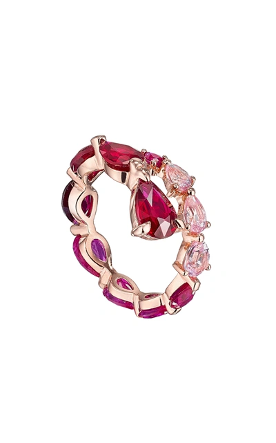 Anabela Chan Women's Nova 18k Rose Gold Ruby; Sapphire Ring In Pink