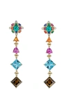 ANABELA CHAN WOMEN'S TROPICAL PARADISE 18K YELLOW GOLD MULTI-STONE EARRINGS