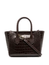 POLO RALPH LAUREN EMBOSSED-LEATHER TOTE BAG