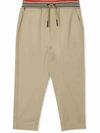 BURBERRY HONEY BEIGE COTTON TROUSERS,8030128K A1366