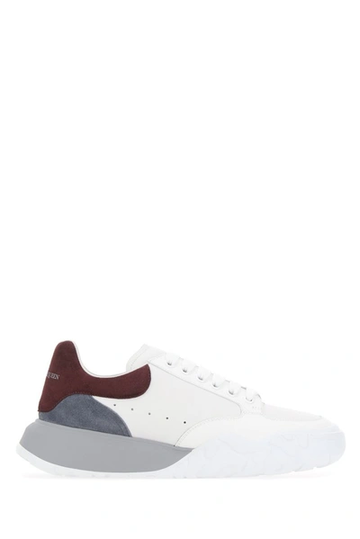 Alexander Mcqueen Court Leather Low-top Trainers In White
