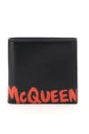 ALEXANDER MCQUEEN ALEXANDER MCQUEEN GRAFFITI LOGO BIFOLD WALLET