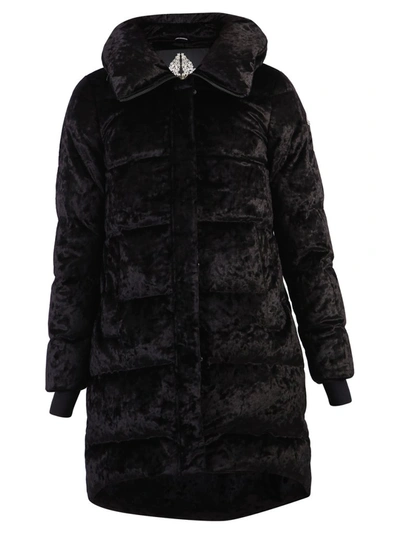 Moose Knuckles Textured Padded Coat In Black