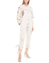 Isabel Marant Gigi Jacquard Cotton Jumpsuit In Beige