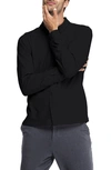 Swet Tailor Swet Tailer Mindful Knit Button-down Shirt In Black