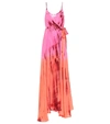 ANNA KOSTUROVA TIE-DYE SILK MAXI DRESS,P00481742