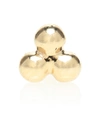 MARIA TASH THREE BALL TRINITY 14KT GOLD SINGLE EARRING,P00522786