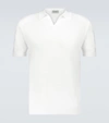 JOHN SMEDLEY NOAH KNITTED COTTON POLO SHIRT,P00526195