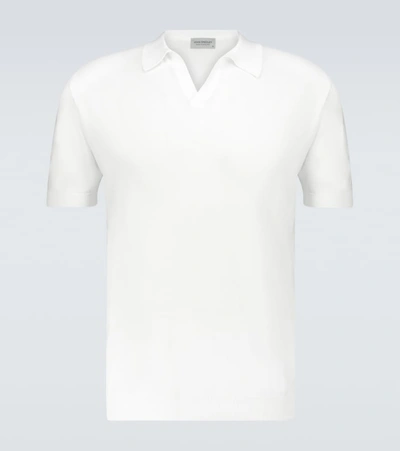 JOHN SMEDLEY NOAH KNITTED COTTON POLO SHIRT,P00526195