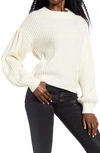 VERO MODA BALLOON SLEEVE CREWNECK SWEATER,10233778