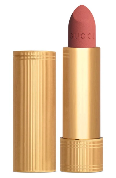 Gucci 305 Ruby Firelight，rouge À Lèvres Mat唇膏 In 305 Ruby Firelight