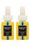 Nest New York Pura Smart Home Fragrance Diffuser Refill Duo In Amalfi Lemon And Mint