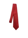 KITON CONTRASTING PATTERN TIE IN RED