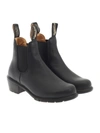Blundstone Ankle Boot With Elastic Inserts In Black In Black