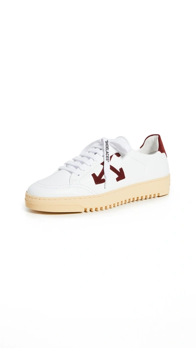 Off-white Arrows 2.0 Leather Sneakers In White Brown