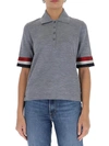 THOM BROWNE THOM BROWNE RWB TRIM POLO SHIRT