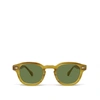 MOSCOT MOSCOT WOMEN'S BROWN METAL SUNGLASSES,LEMTOSHBLONDE 52