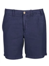 Ralph Lauren 8.5-inch Classic Fit Cotton-linen Short In Blue