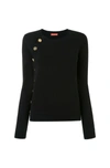 Altuzarra Minamoto Button-detailed Cashmere Sweater In Black