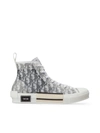 DIOR B23 HIGH-TOP SNEAKERS IN DIOR OBLIQUE