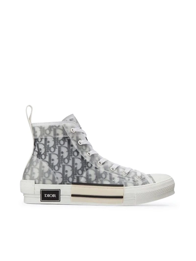 Dior B23 High-top Sneakers In  Oblique In White