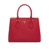 Prada Galleria Top Handle Bag In Red