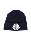 MONCLER LOGO PATCH BEANIE