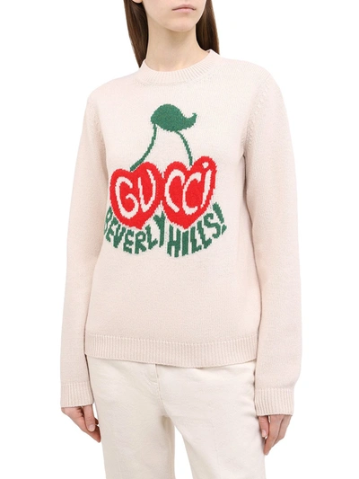 Gucci Logo Sweater In White