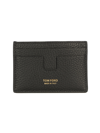 TOM FORD PEBBLED LEATHER CARD HOLDER