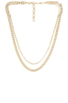 AMBER SCEATS LAYERED CHAIN NECKLACE,AMBE-WL209