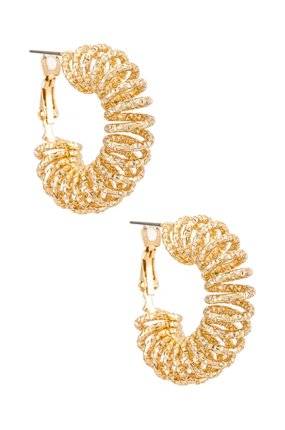 Amber Sceats Textured Hoop Earring In Gold