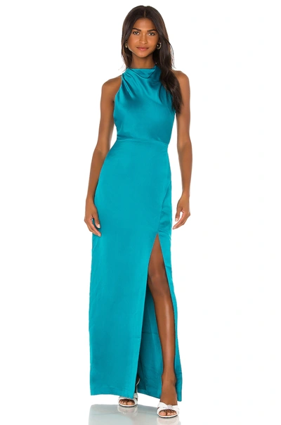 Parker Black Yara Dress In Lagoon | ModeSens