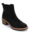 TOMS WOMEN'S MARINA BLOCK-HEEL BOOTIES WOMEN'S SHOES