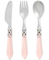 Vietri Aladdin 3-pc. Children's Flatware Set In Pink