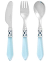 Vietri Aladdin 3-pc. Children's Flatware Set In Navy