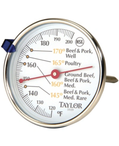 Taylor Precision L Products Meat Dial Thermometer In Silver