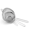 CUISINART STAINLESS STEEL MESH STRAINERS, SET OF 3