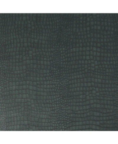 Graham & Brown Graham Brown Crocodile Black Wallpaper In Green