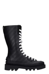 GIVENCHY COMBAT BOOTS IN BLACK LEATHER,11595011