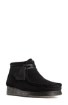 Clarksr Originals Wallabee Chukka Boot In Black Suede