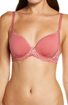 Simone Perele Promesse 3d Underwire Plunge Bra In Rose