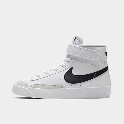 Nike Kids'  Blazer Mid '77 White/black-team Orange  Da4087-100 Pre-school In White/team Orange/black