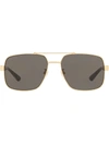 GUCCI PILOT-FRAME TINTED SUNGLASSES