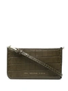 CHYLAK CROCODILE-EFFECT CROSS-BODY BAG