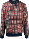 VIKTOR & ROLF PAINTED CHECK PULLOVER