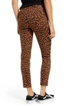 ARTICLES OF SOCIETY HEATHER LEOPARD PRINT HIGH WAIST ANKLE SKINNY JEANS,4018LSL-626