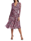 GIAMBATTISTA VALLI FLORAL SILK DRESS,0400012655344