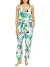 LA BLANCA IN THE MOMENT TROPICAL-PRINT JUMPSUIT,0400012713156
