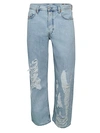DIESEL DAGH DISTRESSED STRAIGHT JEANS,0400012661976