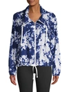 NANETTE LEPORE TIE-DYED STAND COLLAR JACKET,0400012166396